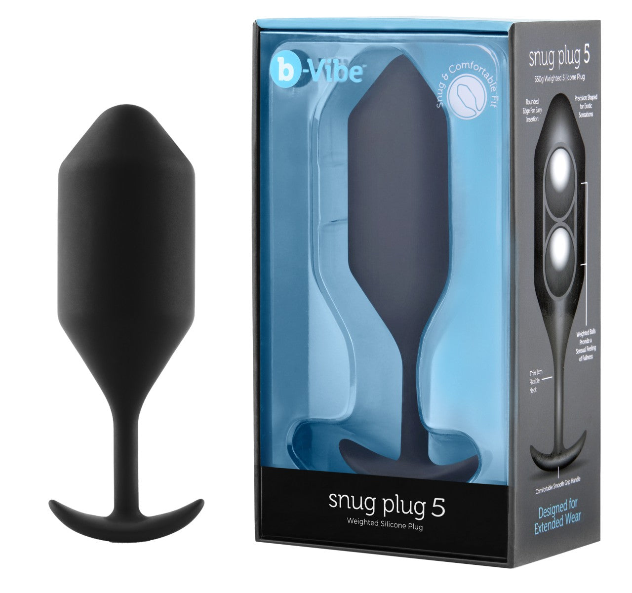 B-vibe - Snug Plug 5 - Gewichteter Analplug