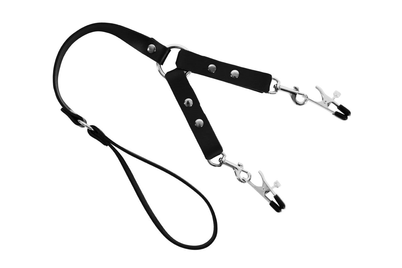 XX-DREAMSTOYS - Leder-Leine mit Karabinern