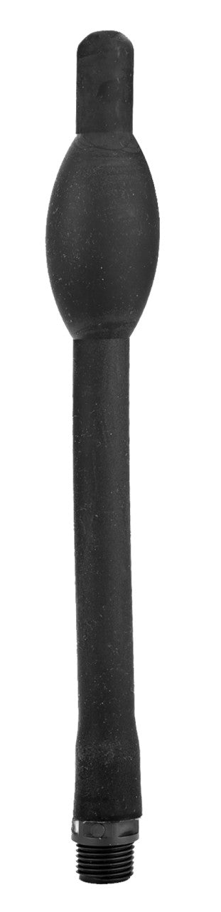All Black - Silikon-Analdusche mit flexiblem Schlauch