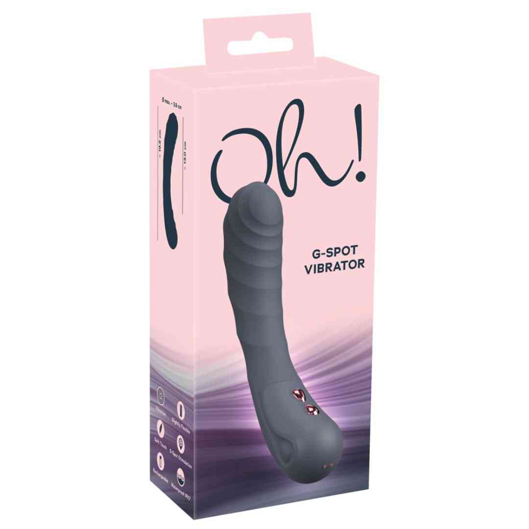 G-Punkt-Vibrator mit Stimulationsrillen