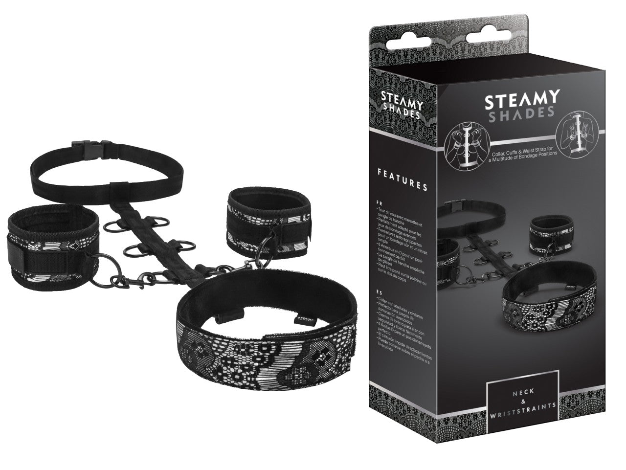 STEAMY SHADES - Halsband mit Manschetten und Hüftgurt