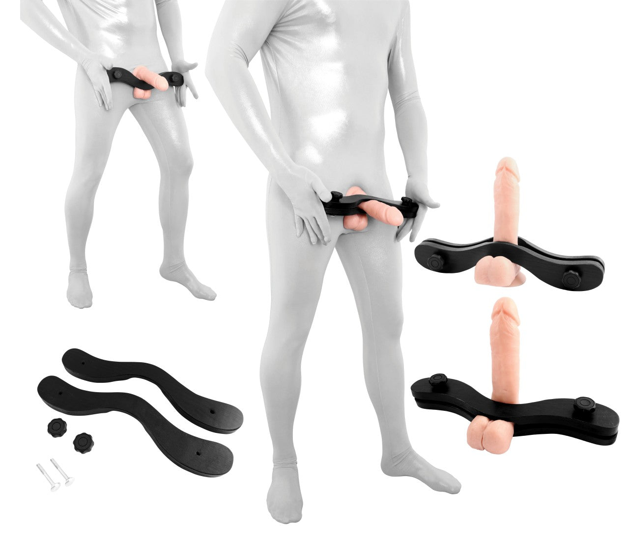 XX-DREAMSTOYS - Penis-Hoden-Pranger aus Holz
