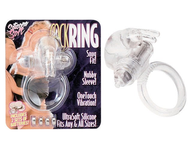 Seven Creations - Soft Cockring Rabbit - Penisring mit Vibration