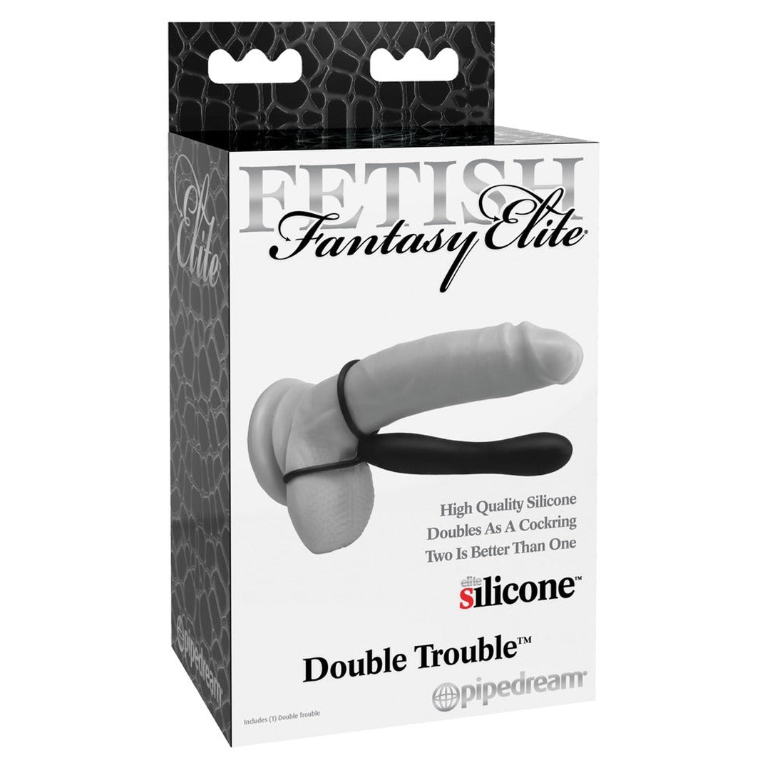 Analdildo mit Penis- und Hodenring Double Trouble OH MY! FANTASY