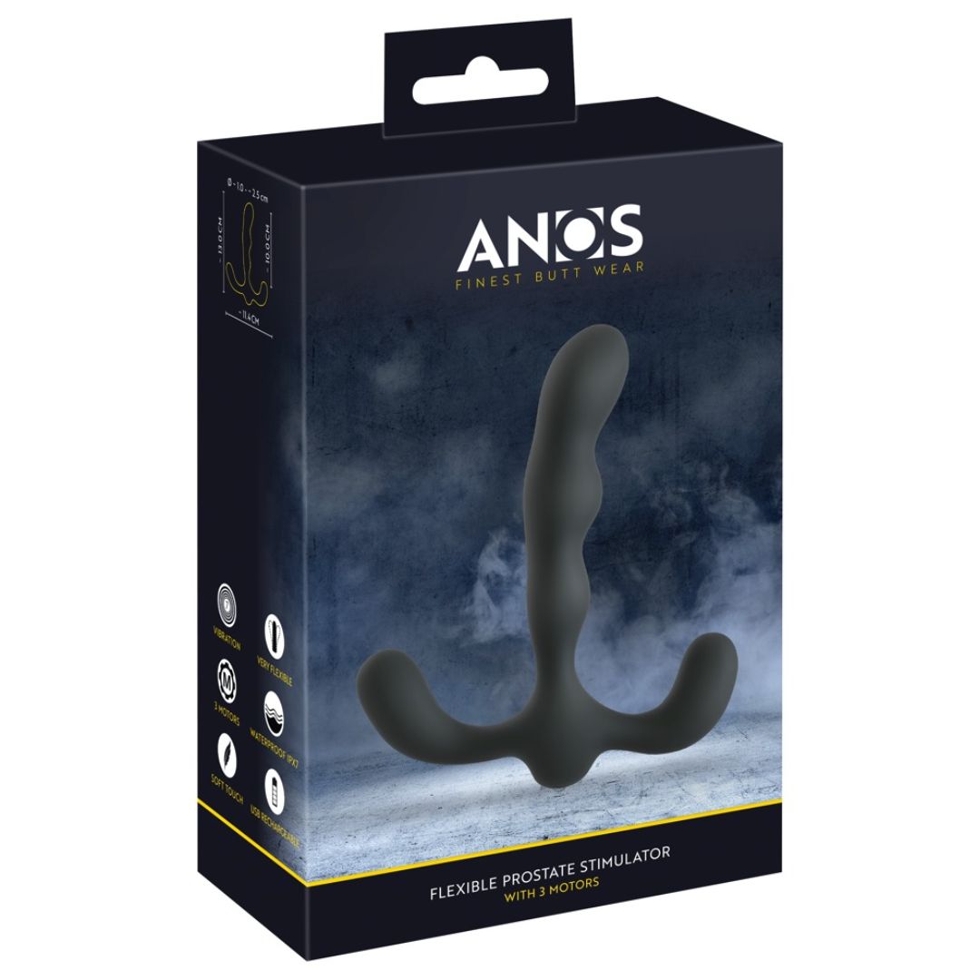 Vibro-Analplug „Flexible Prostate Stimulator with 3 Motors“