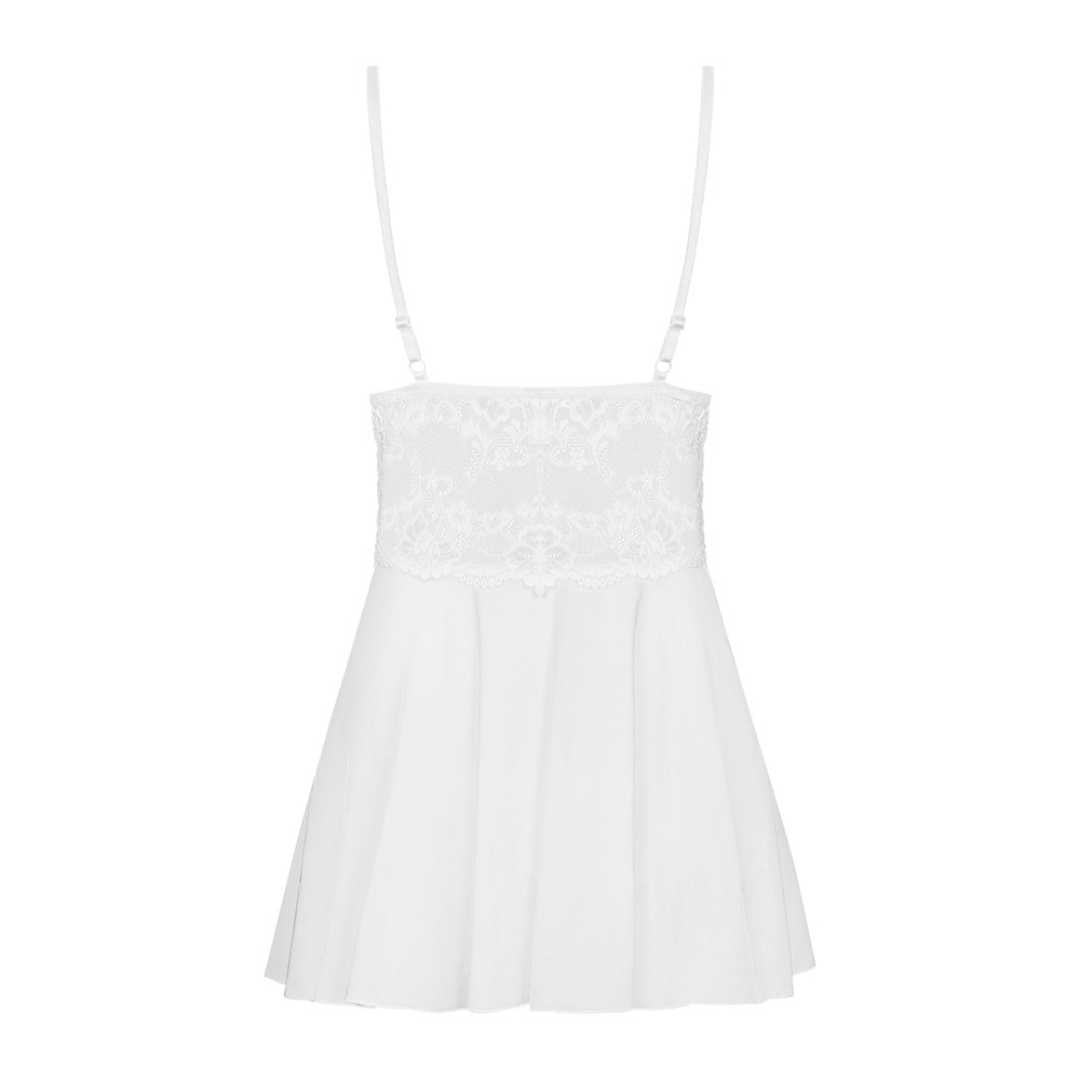 Kurzes luftiges Babydoll & String im Set