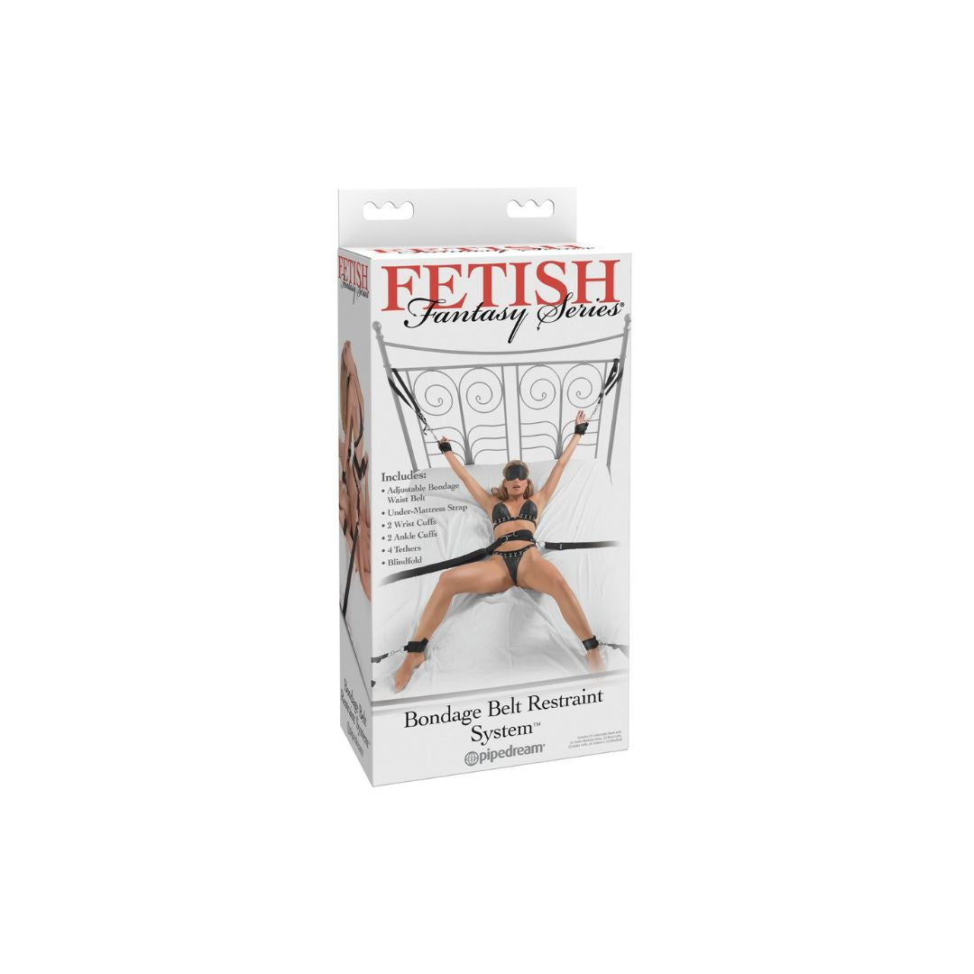 Bettfessel-Set „Bondage Belt Restraint System“ - OH MY! FANTASY