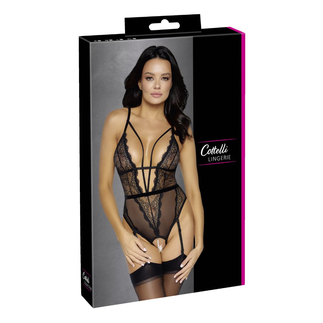 Body aus Spitze und Powernet