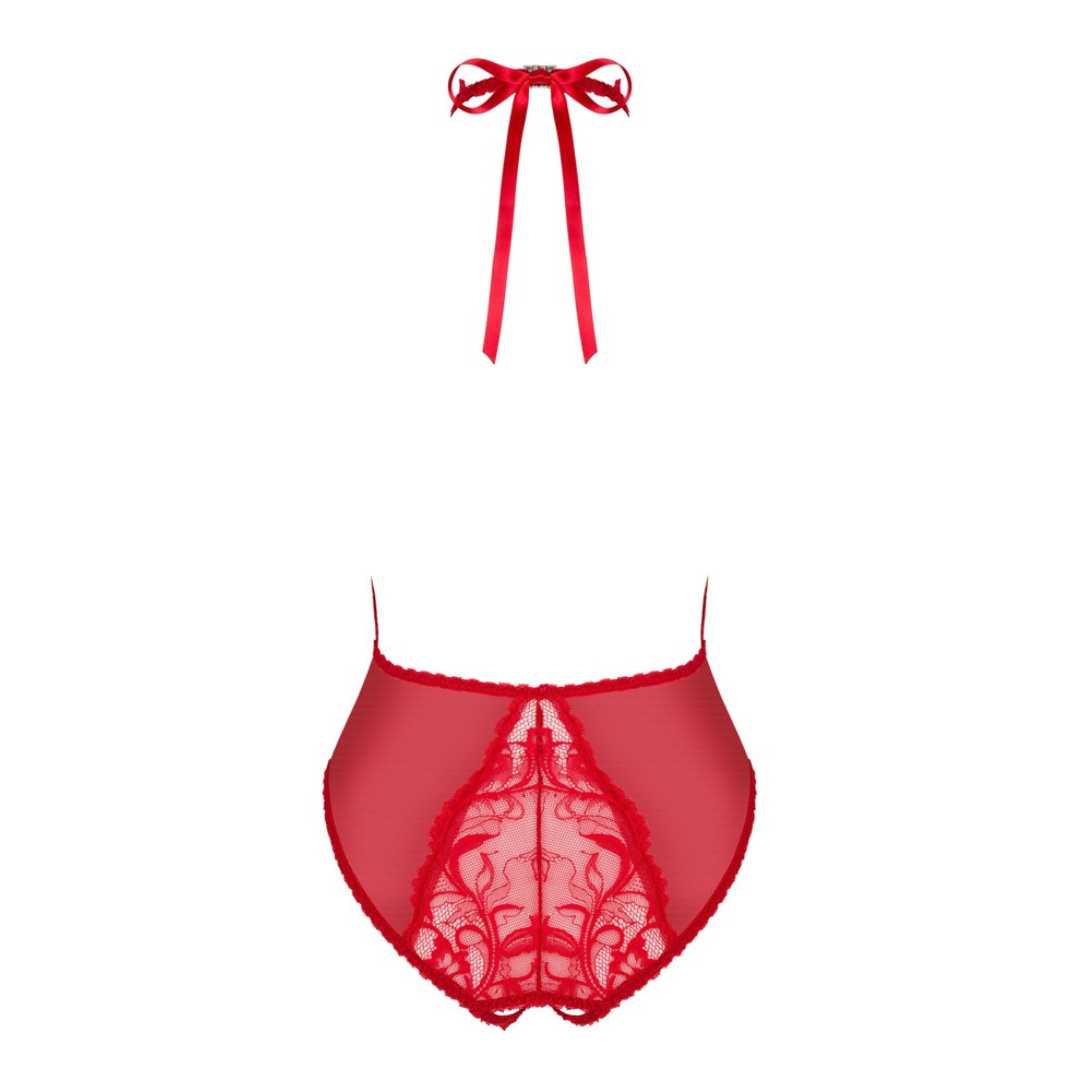 Body ouvert „Dagmarie“ aus Stretchtüll und Spitze