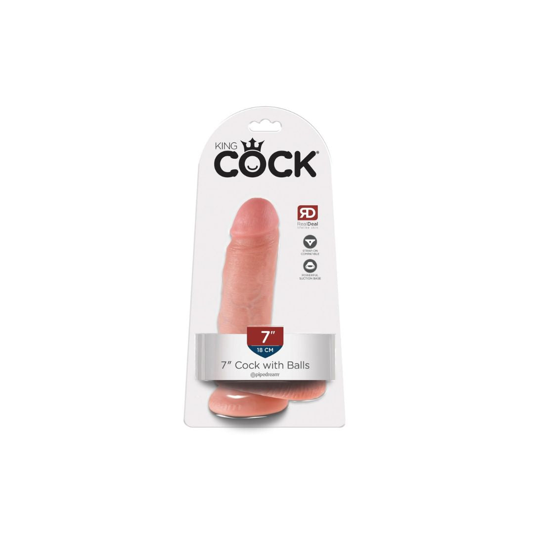 DIldo "7" Cock with Balls" - OH MY! FANTASY