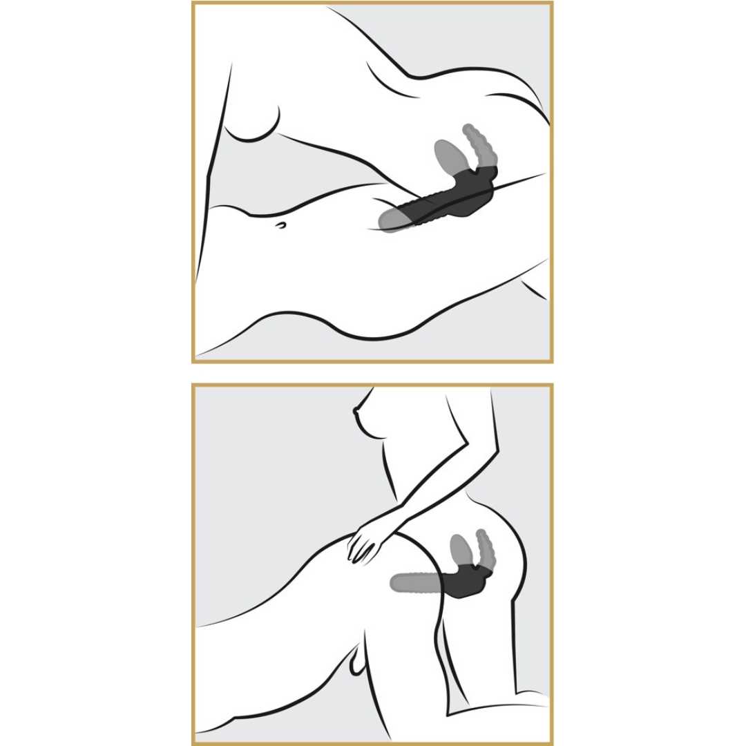 Strap-On „Strapless Strap-On with Anal Stimulator“