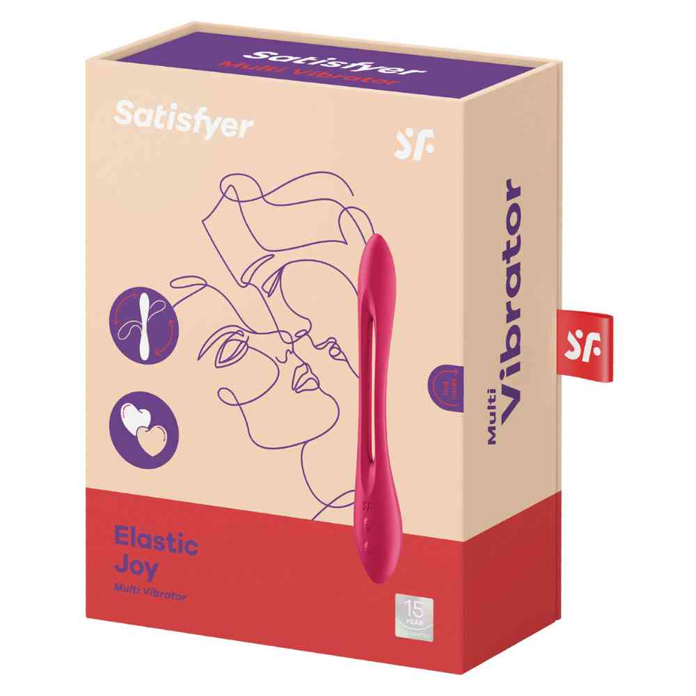 Vibrator "Elastic Joy" red