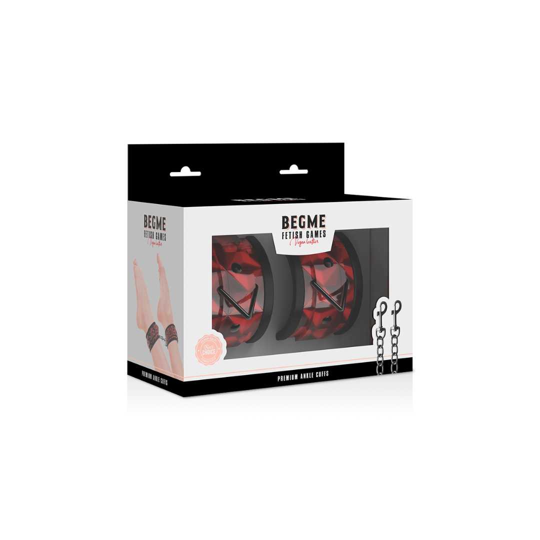 Rote Fußfesseln