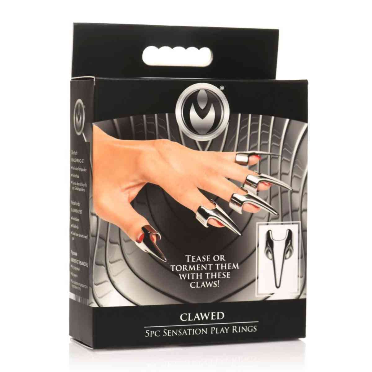 Verpackung 5-teiliges Ringset "Sensation Claw"