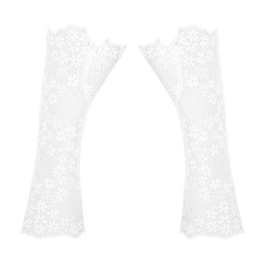 Elegante Armstulpen aus floraler Spitze