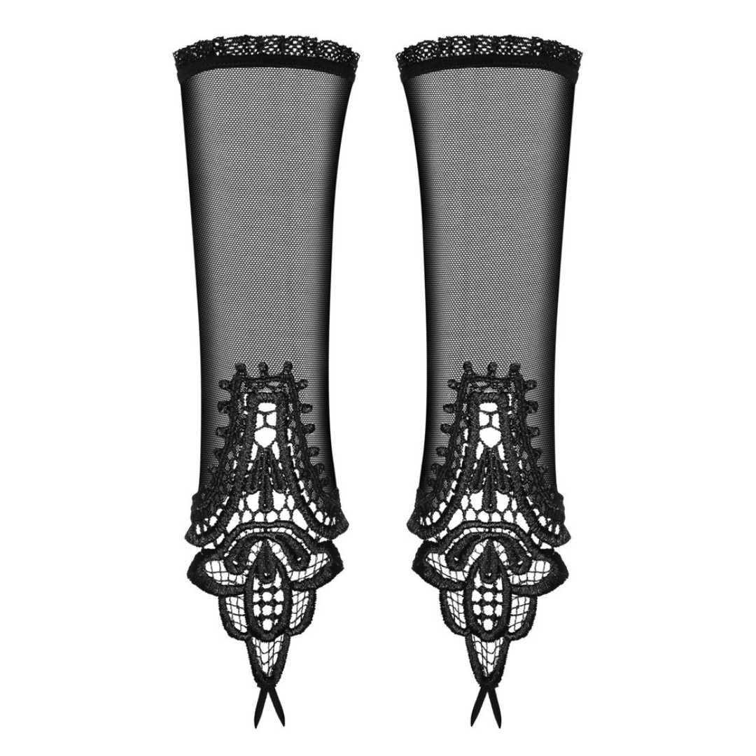 Zarte Fäustlinge mit Spitzenverzierungen