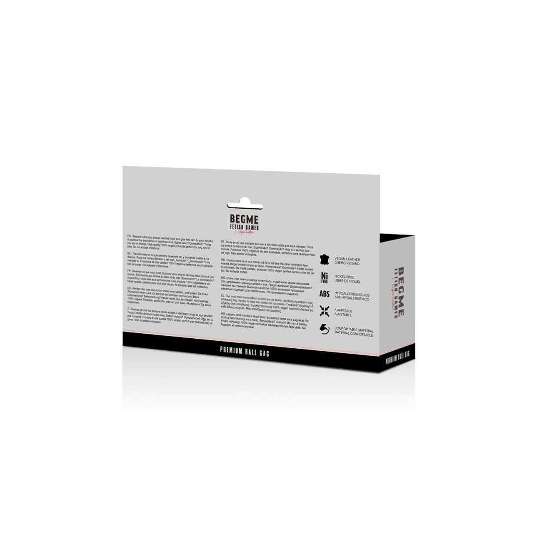 Atmungsaktiver Mundknebel mit Rosé-Gold Details