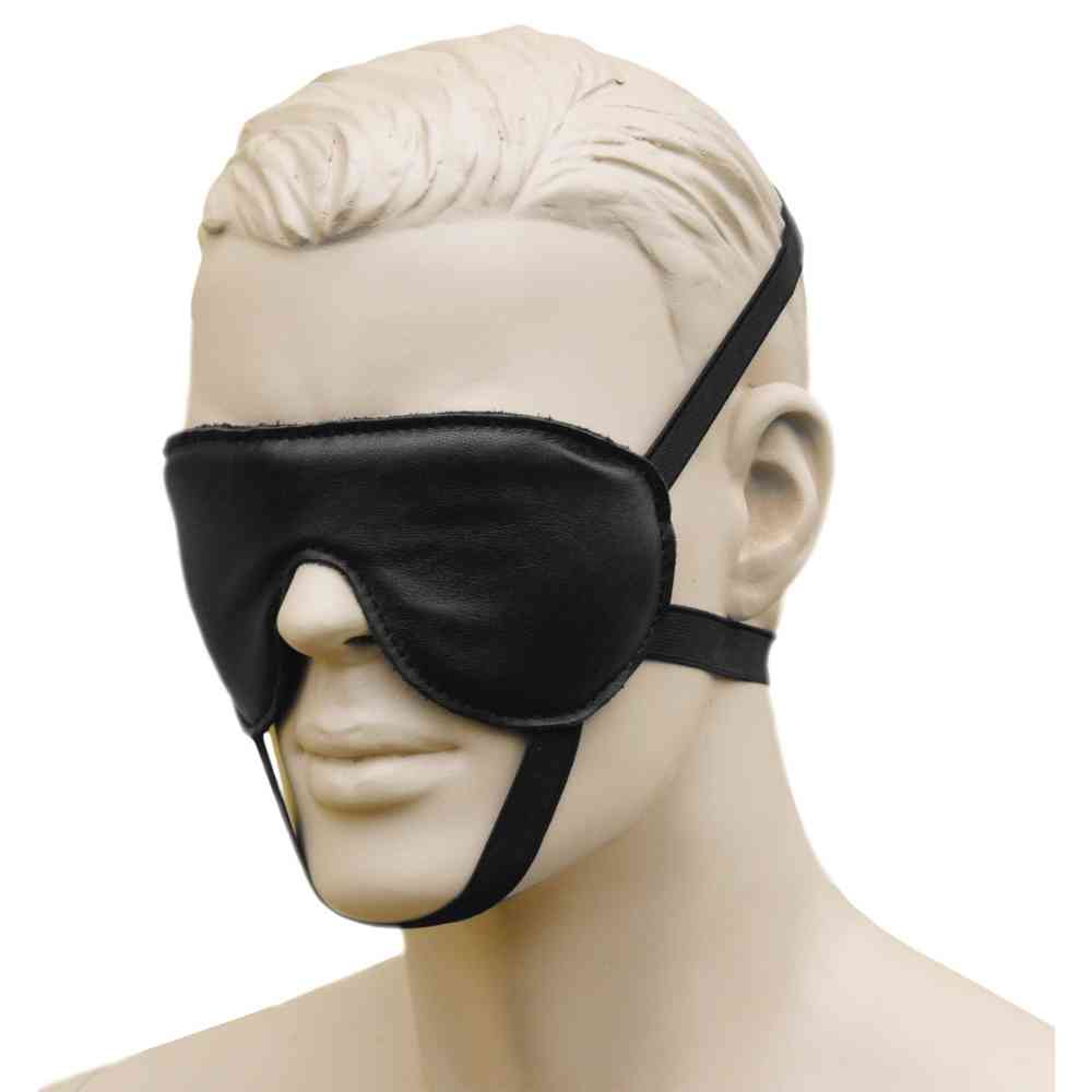 Leder-Augenmaske