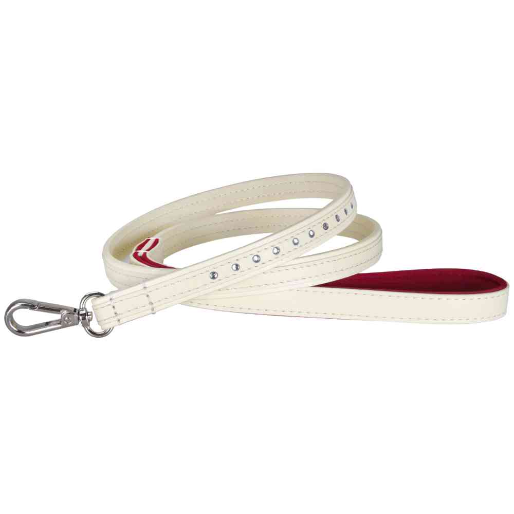 Leder Leine "Red Berry"