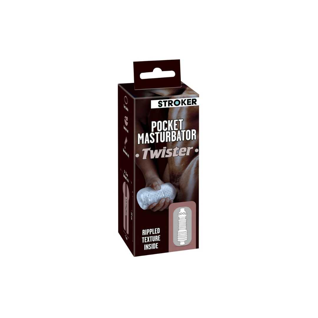 Masturbator "Pocket" mit Rillen- und Noppen-Struktur | für Penis Massage | Wetrok