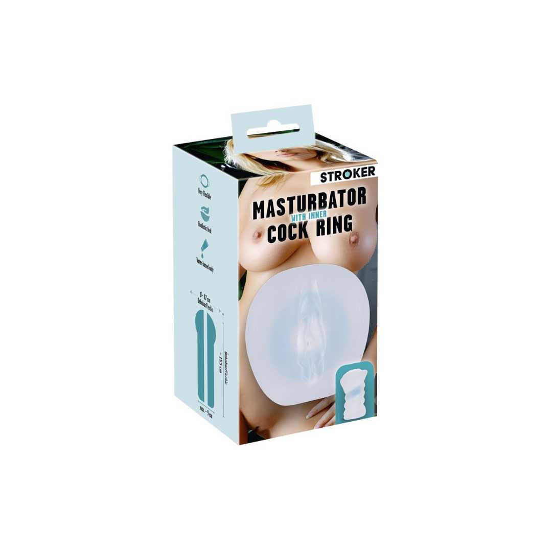 „Masturbator with inner Cock Ring“, innen mit Stimulationsstruktur