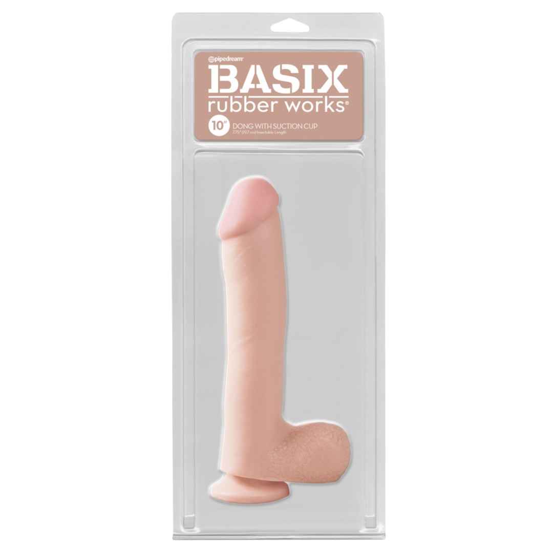 Naturdildo: Dong with Suction Cup 10"