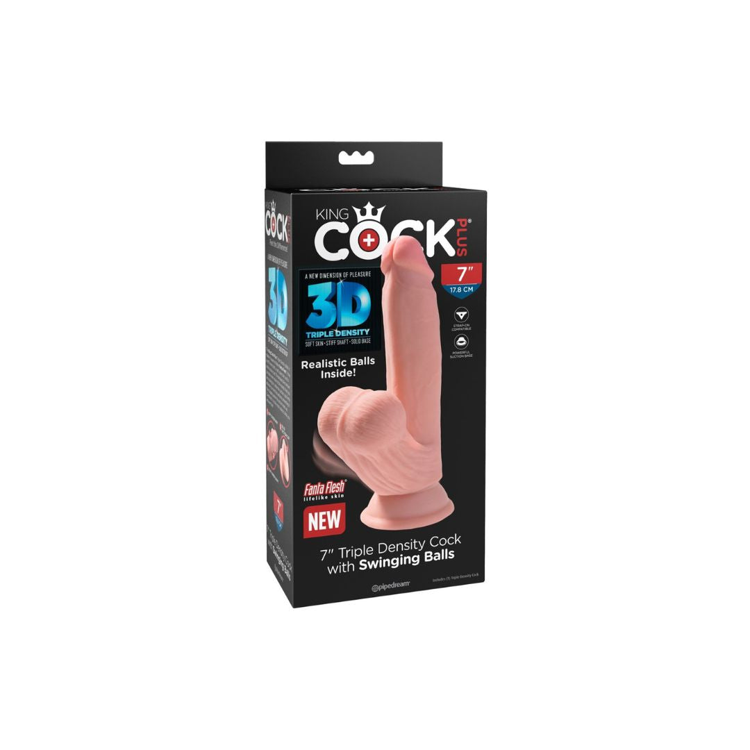 Dildo „Triple Density Cock with Swinging Balls“ - OH MY! FANTASY