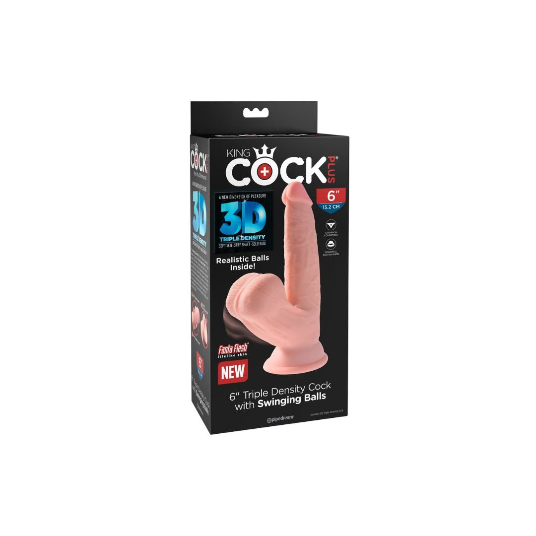 Dildo „Triple Density Cock with Swinging Balls“ - OH MY! FANTASY
