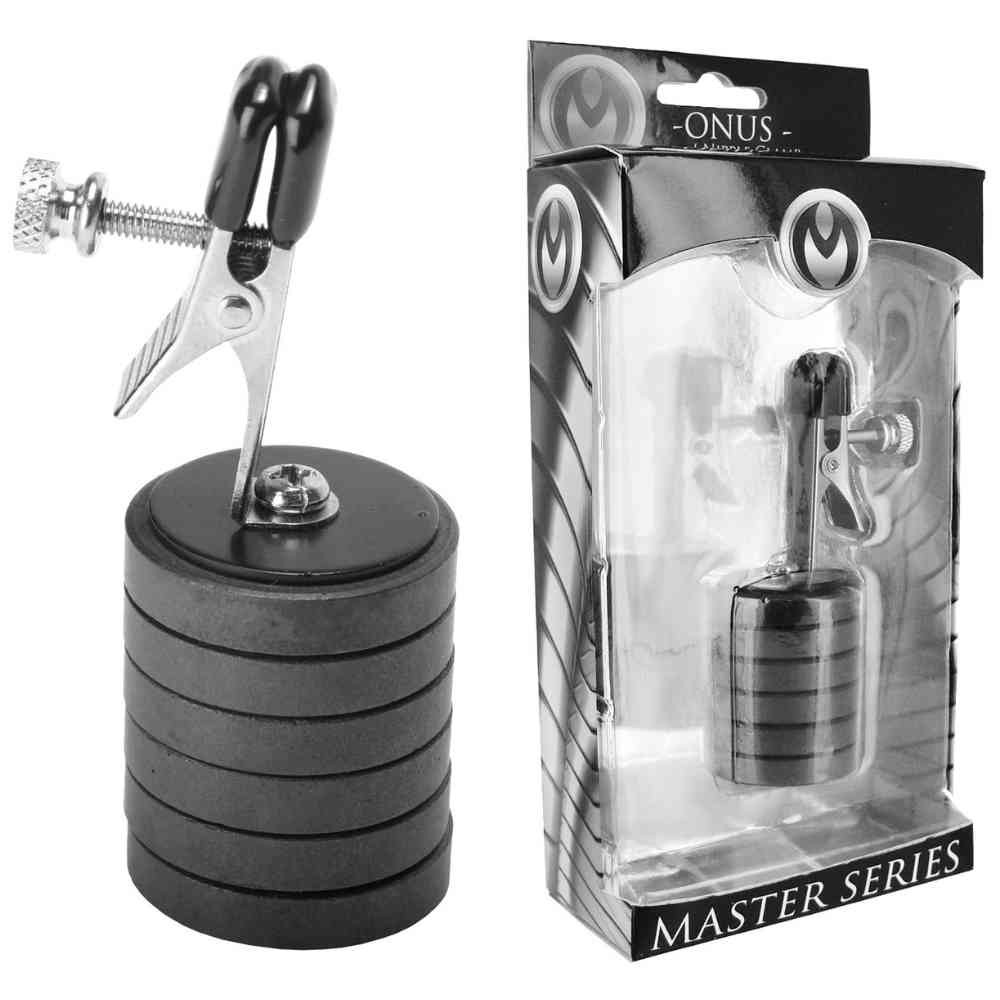 Nippelklemme "Onus" mit Magnetgewichten