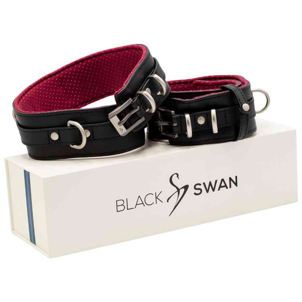 Oberschenkelfesseln "Black Berry"