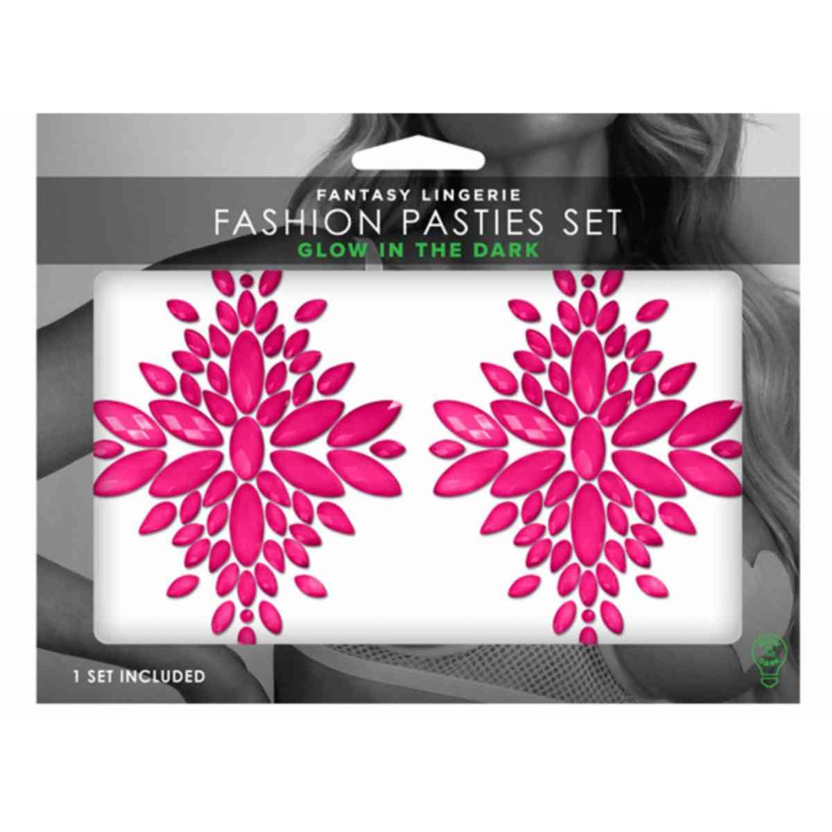 Verpackung Kristall-Pasties neon-pink