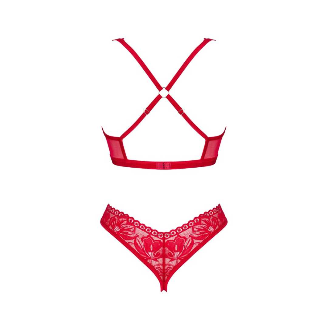 Hebe & String „Lacelove“ aus roter Spitze