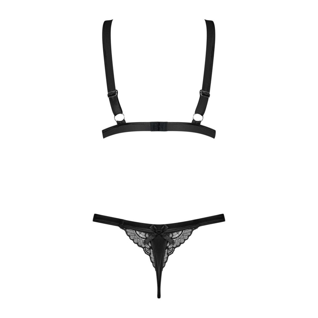 BH plus String „Eloissa“ aus Satin mit Spitze