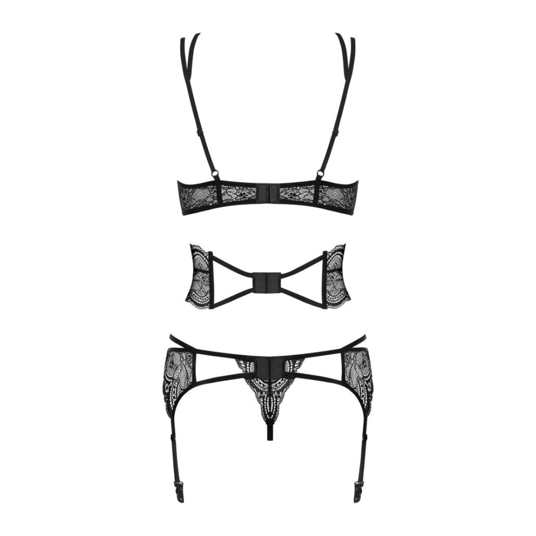 4-teiliges Straps-Set „Frivolla“ aus Spitze