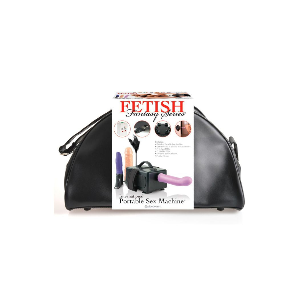 Sexmaschine „International Portable Sex Machine“ mit 2 Dildos plus Vibrator - OH MY! FANTASY