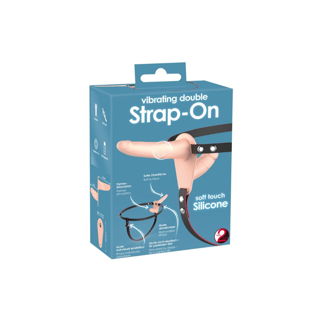 Umschnallvibrator „Vibrating Double Strap-On“ - OH MY! FANTASY