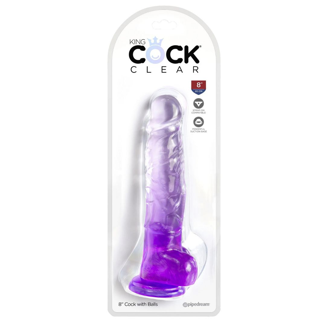 Naturdildo „8“-Cock with Balls“