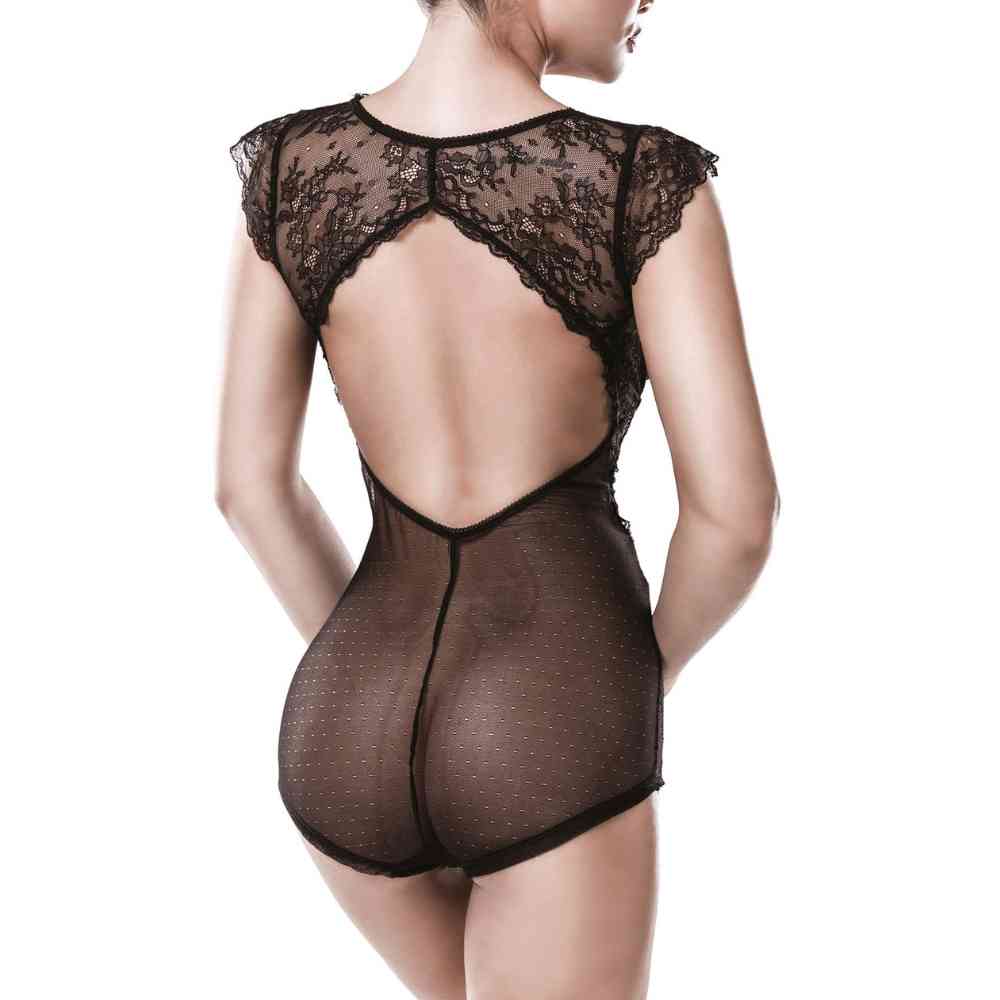 V-Body aus transparenter Spitze