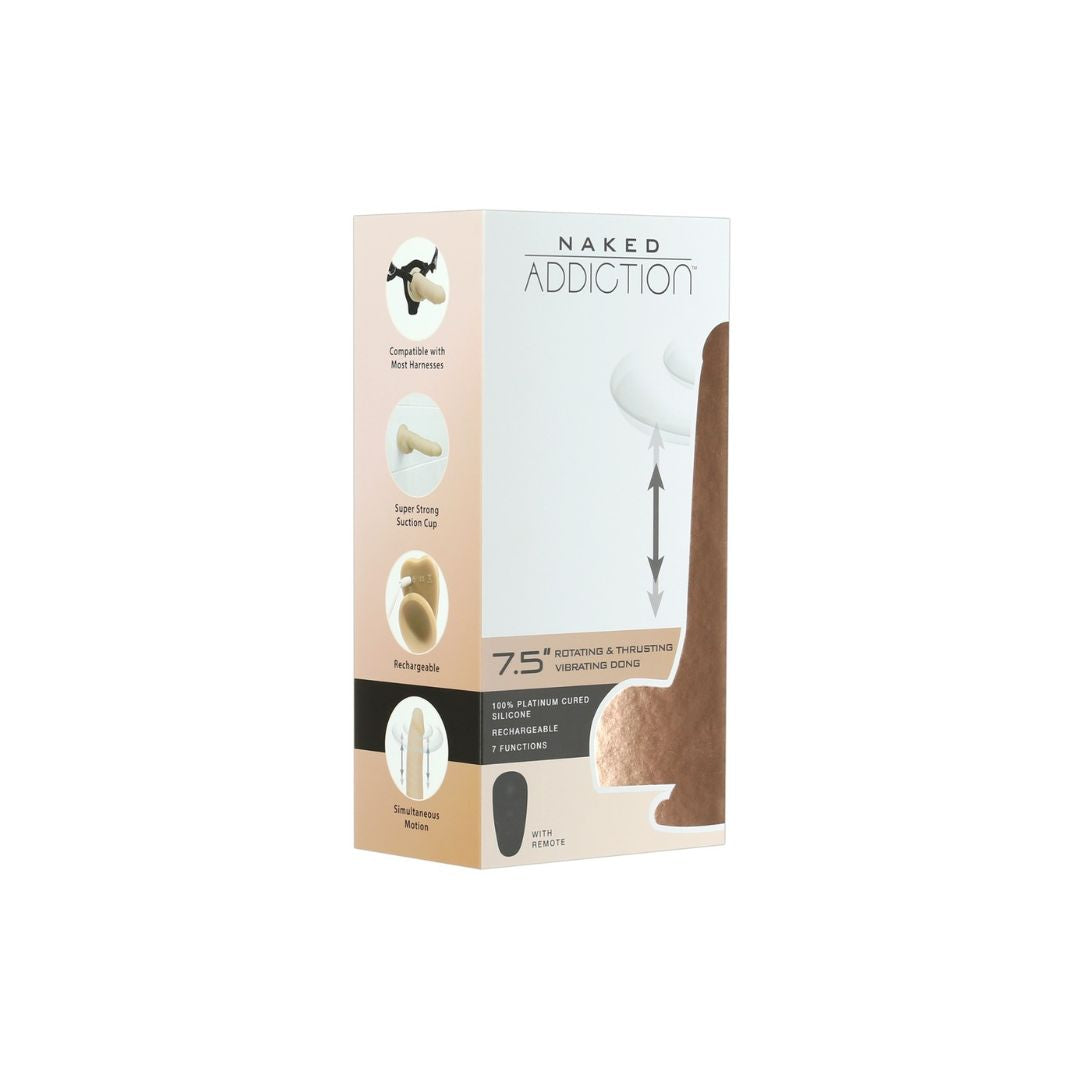 Naturvibrator „7,5" Rotating & Thrusting Vibrating Dong“ - OH MY! FANTASY