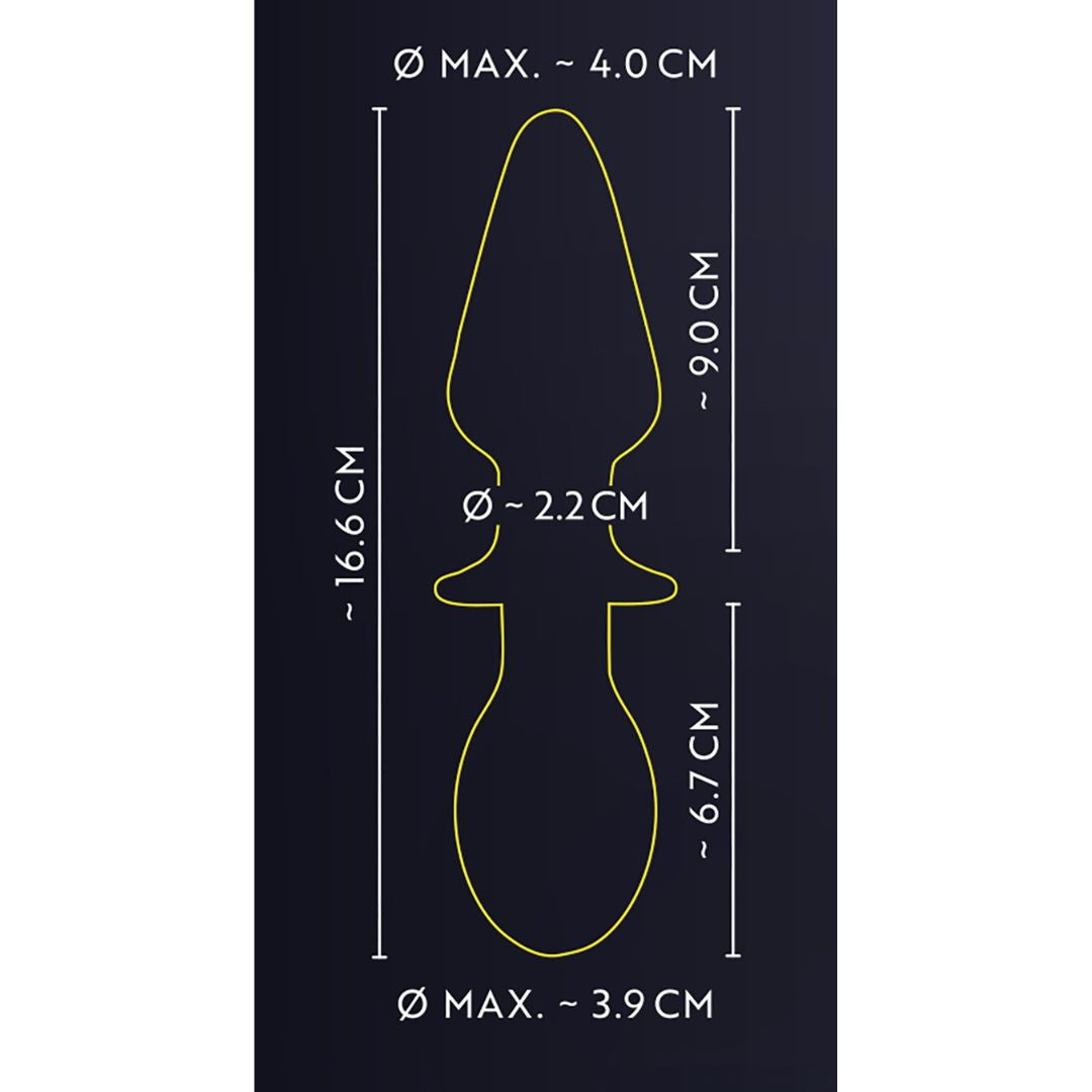 Vibro-Analplug „Double-ended Butt Plug with Vibration“