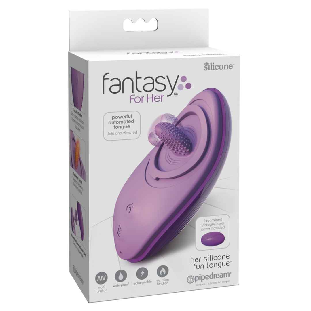 Vibrator mit Zunge und Wärmefunktion: Her Silicone Fun Tongue