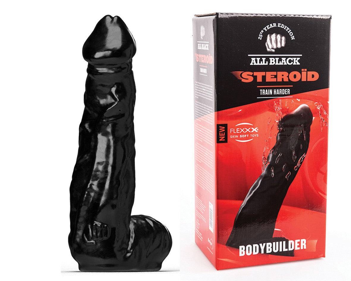 All Black - Großer realistischer Dildo „Bodybuilder“