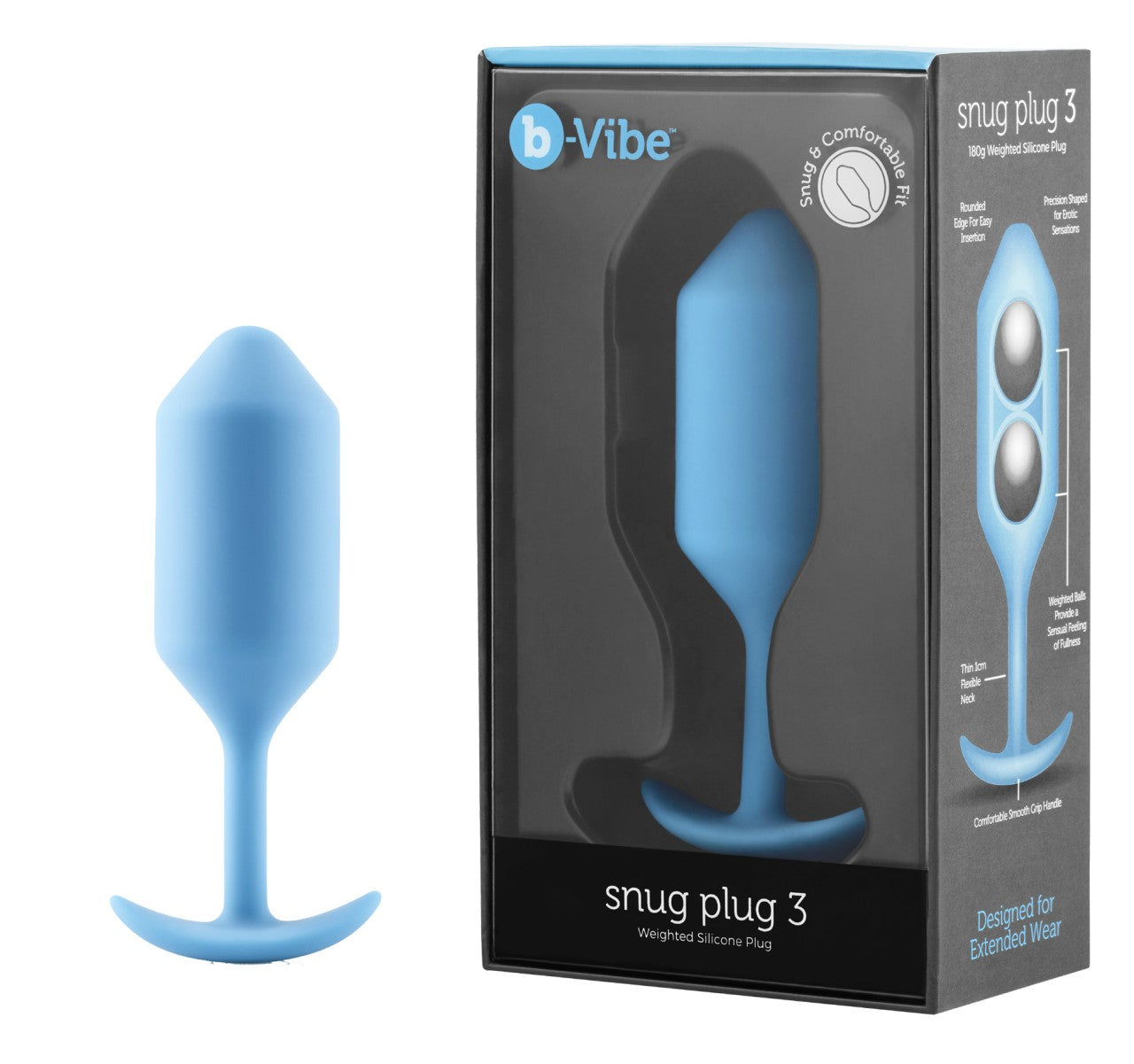 B-vibe - Snug Plug 3 - Gewichteter Analplug