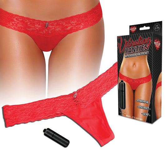 Hustler - Vibrating Panties Slim Red