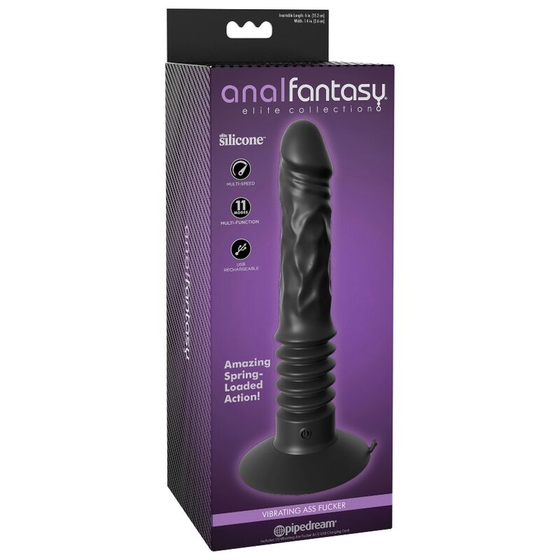 Anal Fantasy - Stoßvibrator - kraftvoller Analvibrator mit Saugfuß