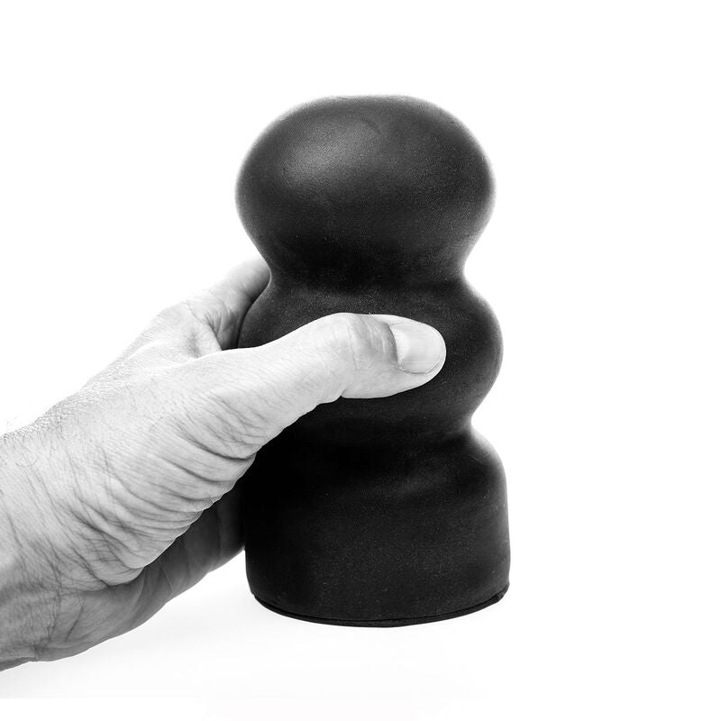 All Black - Realistischer Masturbator mit strukturierter Innenkammer