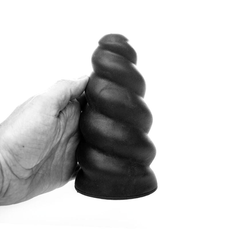 All Black - Spiralstruktur-Masturbator mit intensiver Innenstruktur