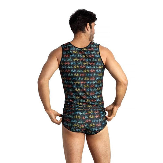 Anais Men - Benito - Herren-Tanktop mit Fahrradprints