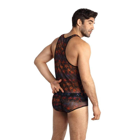 Anais Men - Chill - Herren-Tanktop mit Blattmuster