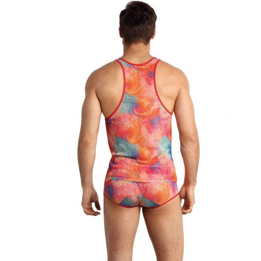 Anais Men - Falcon - Herren-Tanktop mit Batikmuster